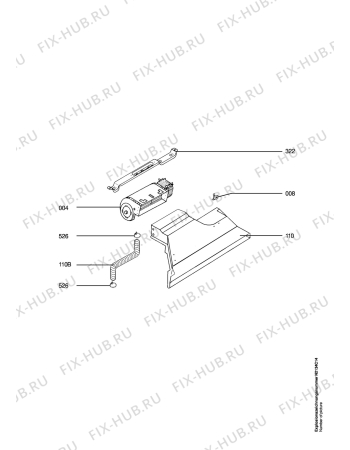 Взрыв-схема плиты (духовки) Aeg CB81005-A     UK - Схема узла Ventilation